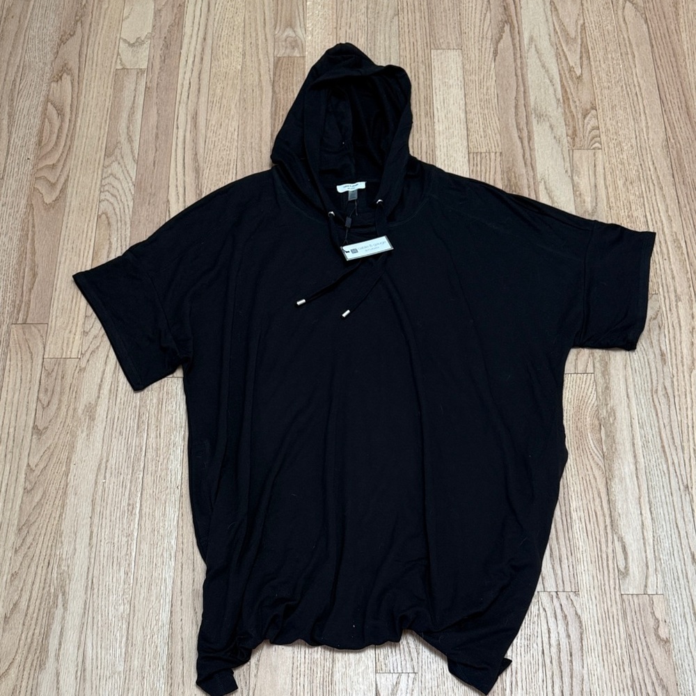 Cable & Gauge Black Short-Sleeve Hooded Tee